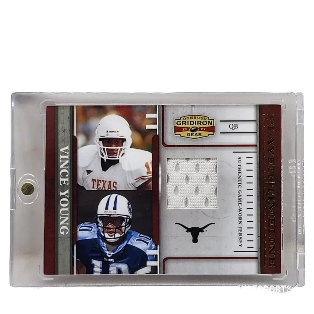2007 Donruss Vince Young Game Worn Jersey #94/250 Tennessee Titans